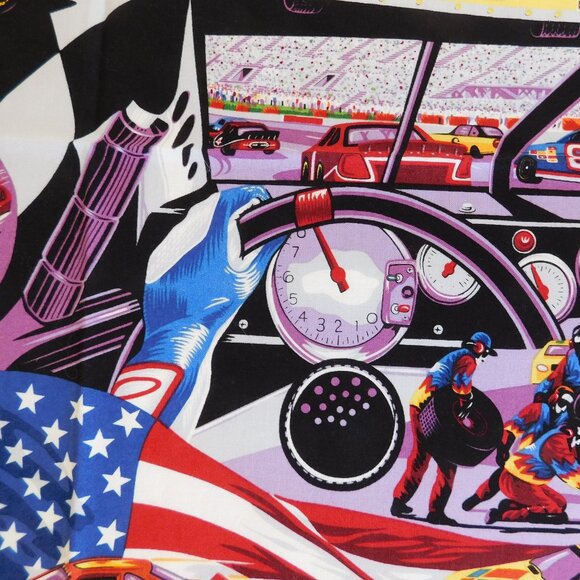 OOP high speed Alexander Henry quilt fabric Daytona NASCAR stock car race track - Picture 6 of 16